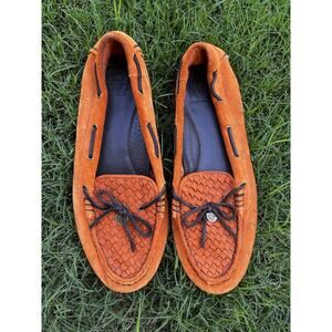 ETIENNE AIGNER Women’s Shoes Loafers Orange Sz 10
